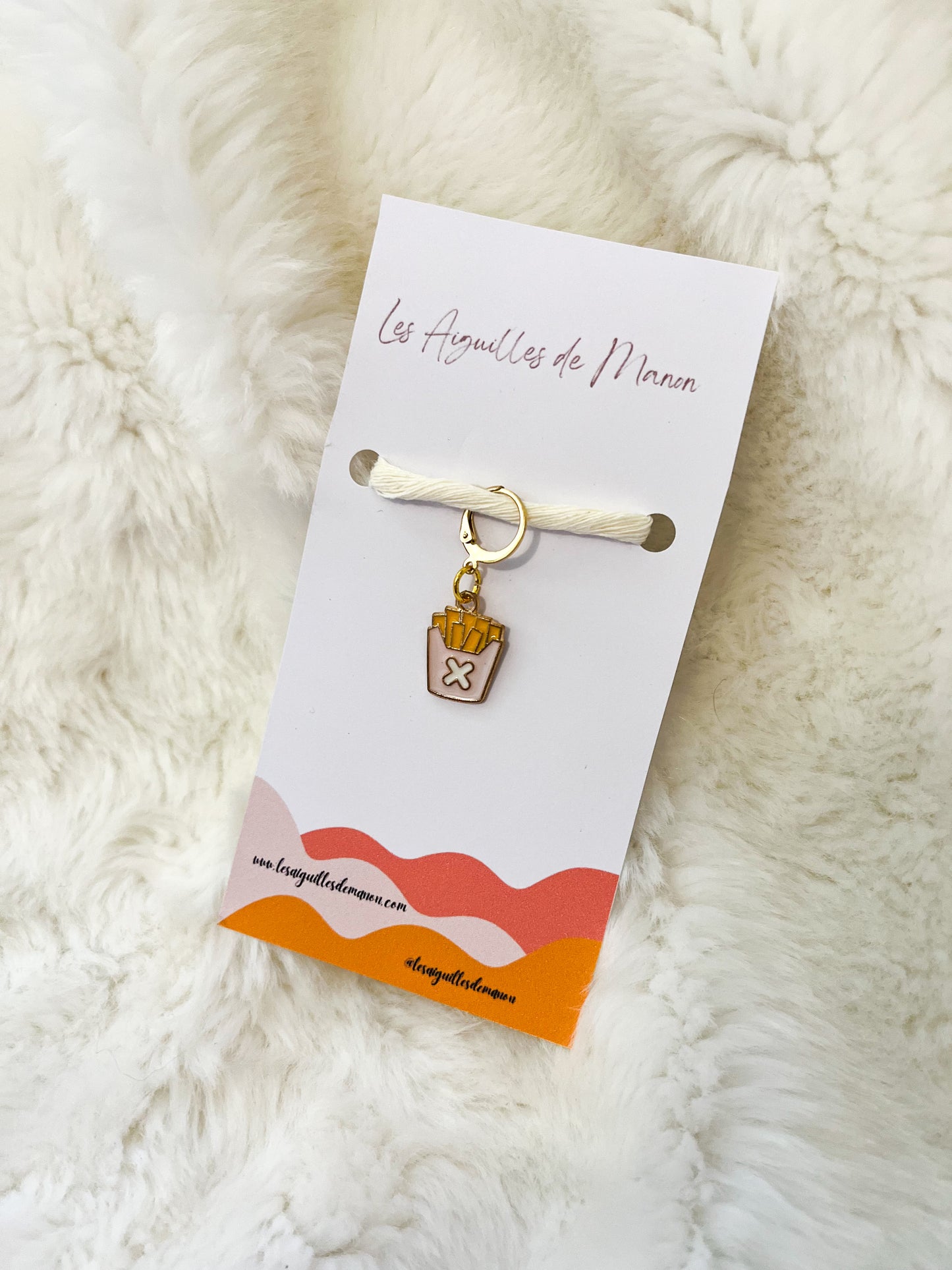Marqueur frite rose pâle