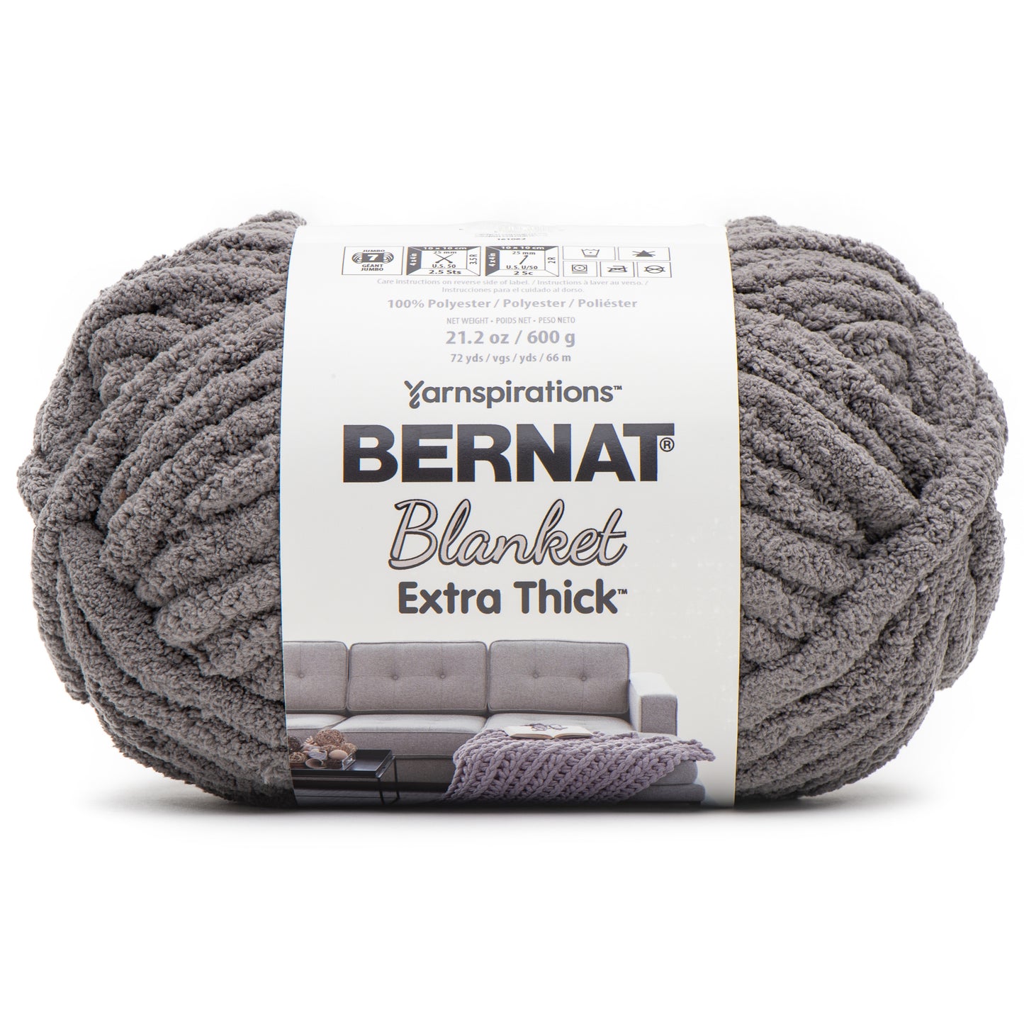 Bernat Blanket Extra Thick 600g 25mm - 62 Gris foncé