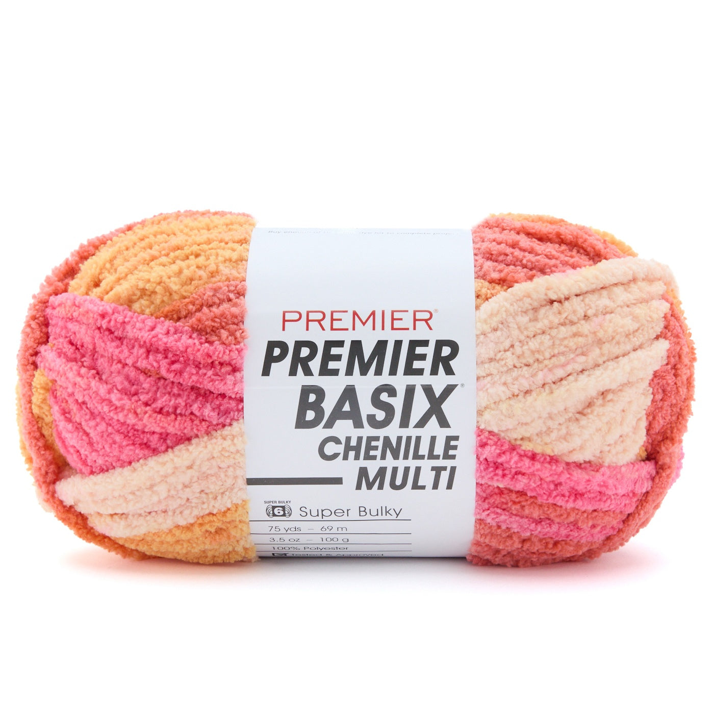 Basix Chenille Multi 06 - Limonade rose