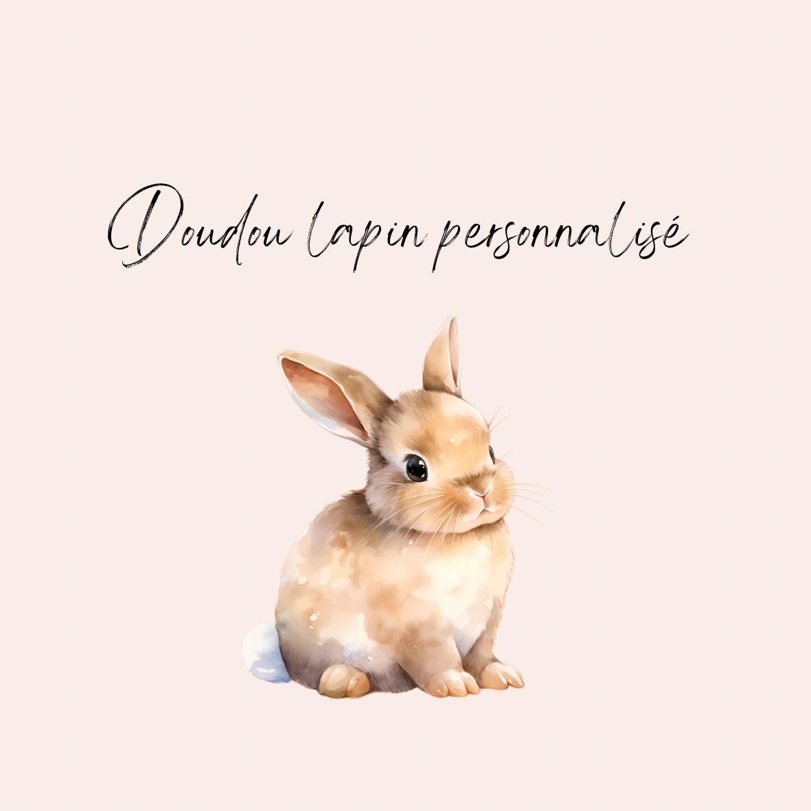 Peluche lapin personnalisée