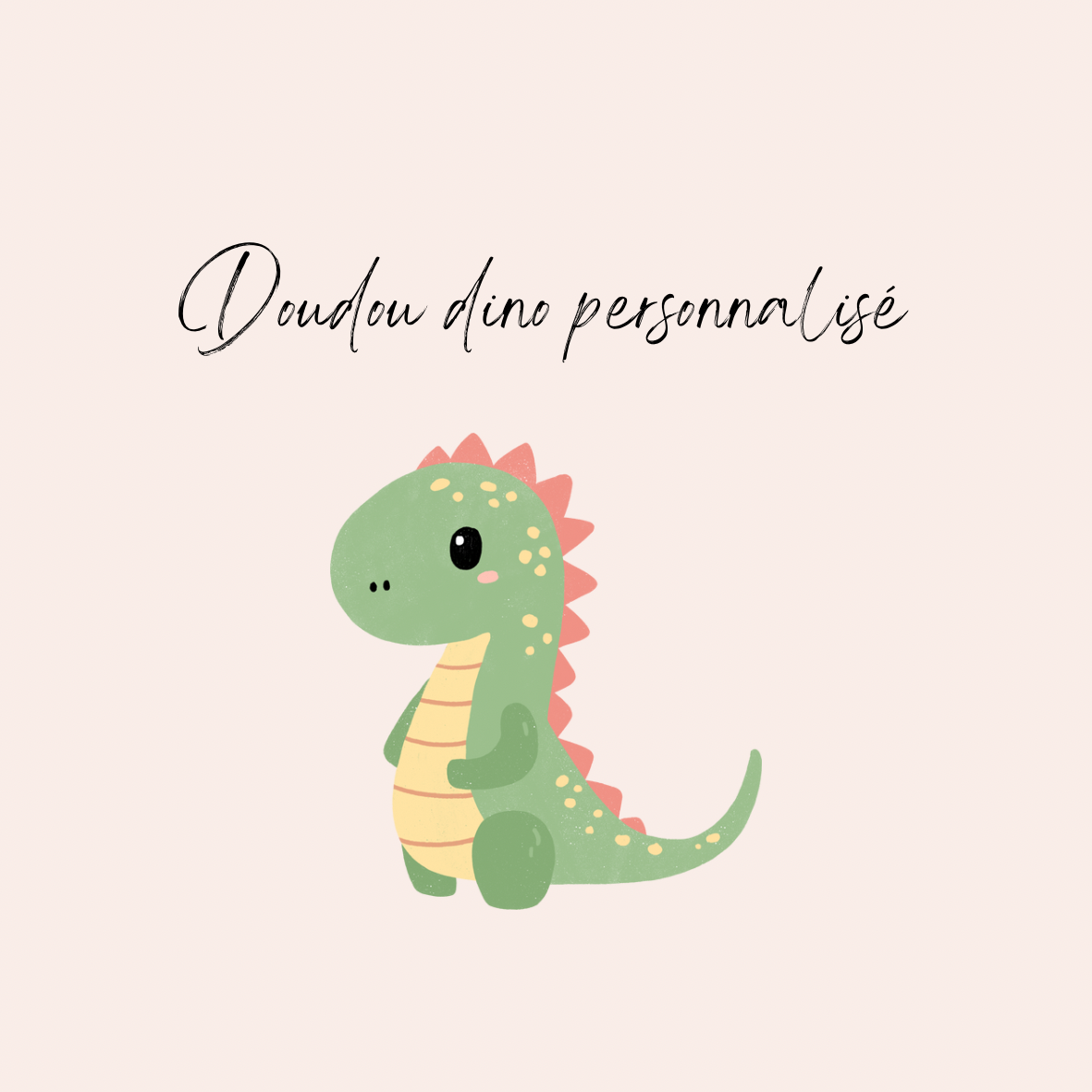 Doudou Dino personnalisé
