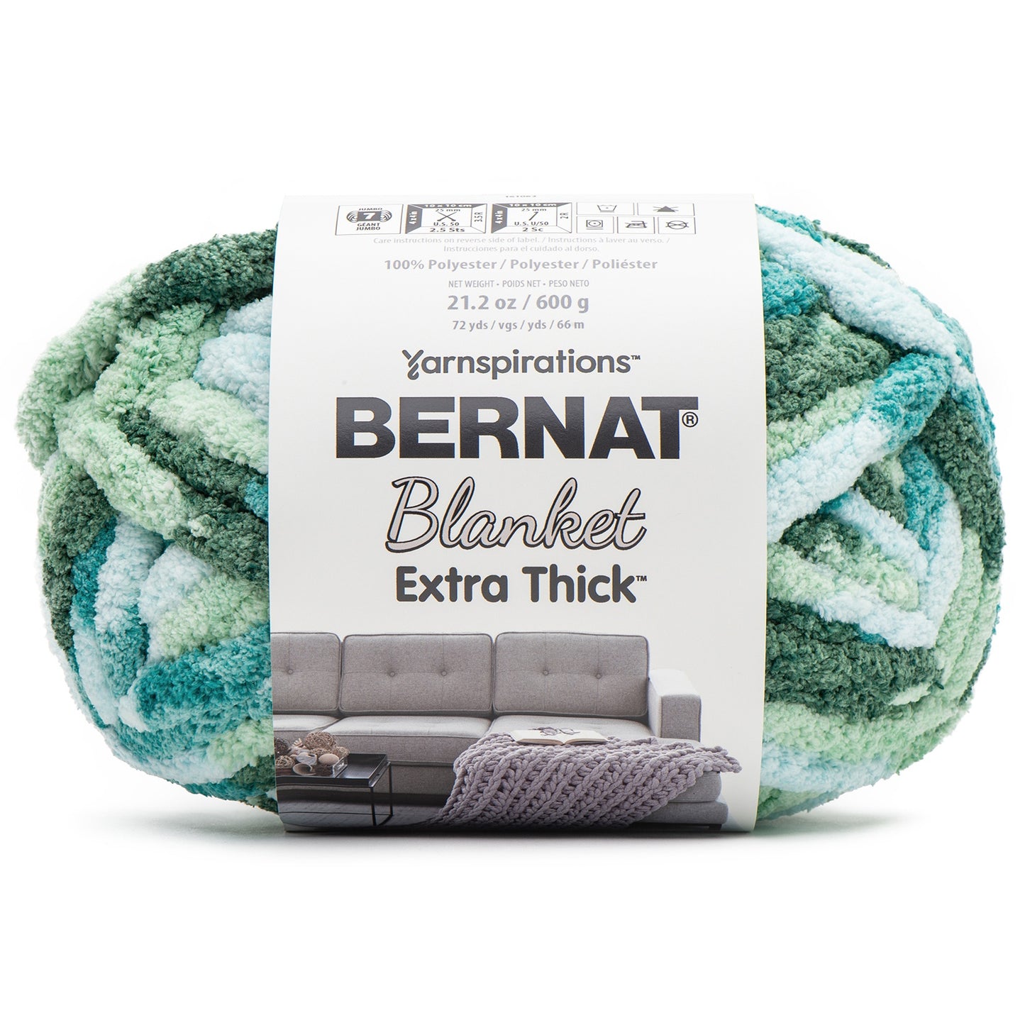 Bernat Blanket Extra Thick 600g 25mm 60 - Lierre Turquoise