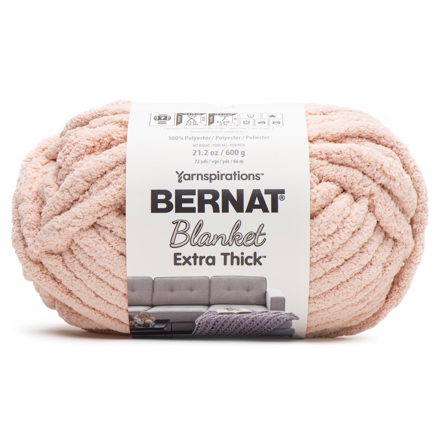 Bernat Blanket Extra Thick 600g 25mm 05 - Rose pâle