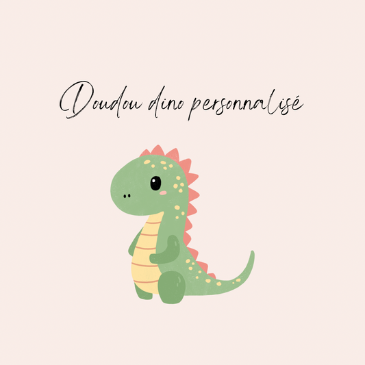Doudou Dino personnalisé