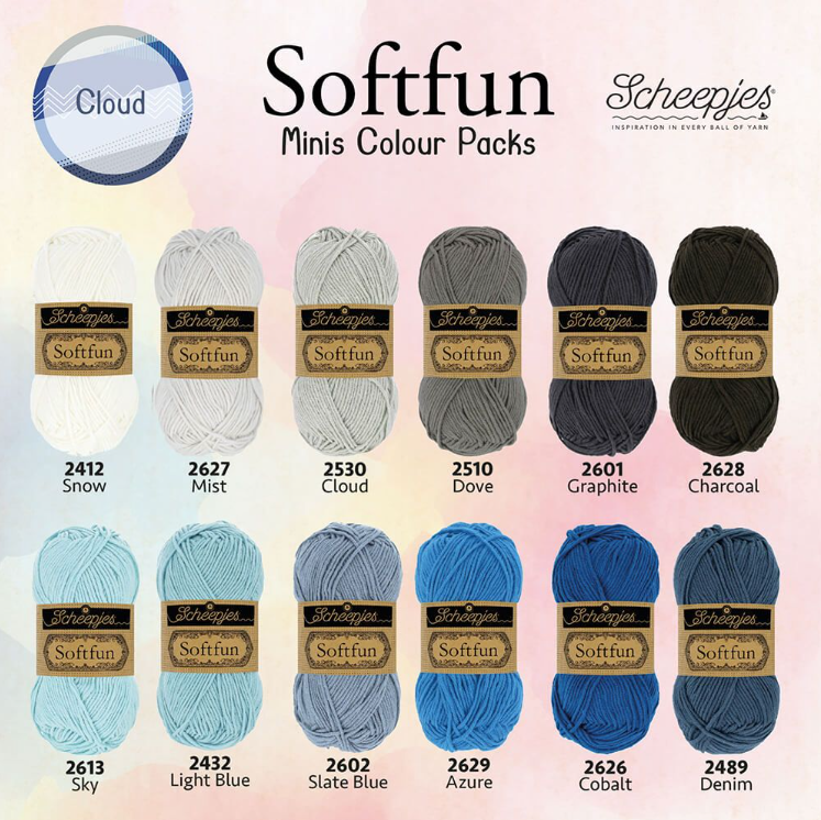 Scheepjes Softfun pack de couleurs 12x20g - Nuage