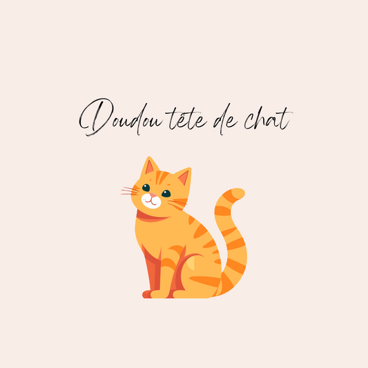 Doudou chat personnalisé
