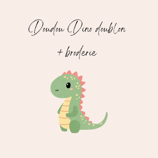 Doudou doublon Dino