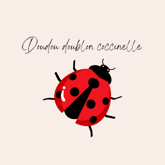 Doudou doublon coccinelle
