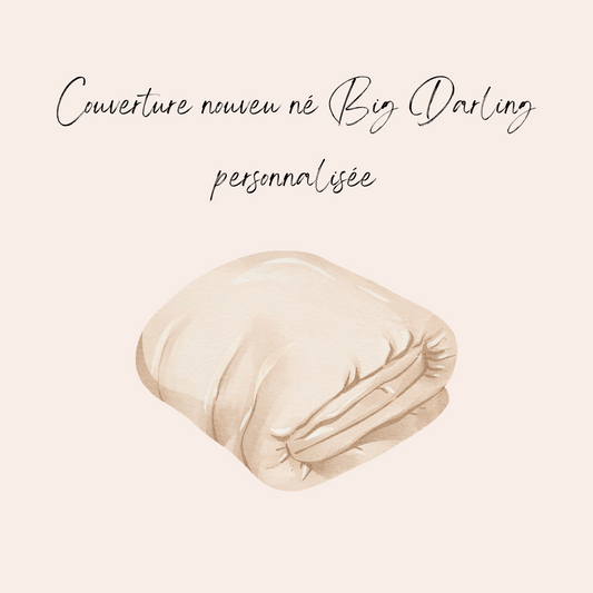 Couverture nouveau né personnalisée