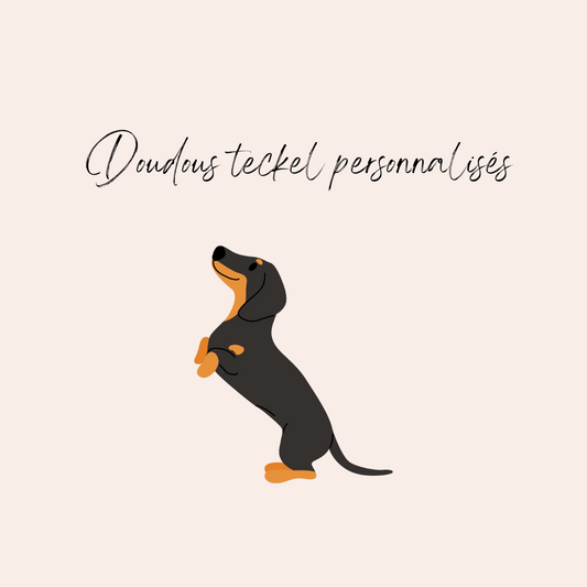 Doudous teckel personnalisés