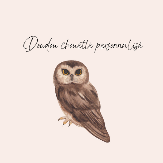 Doudou Chouette personnalisé