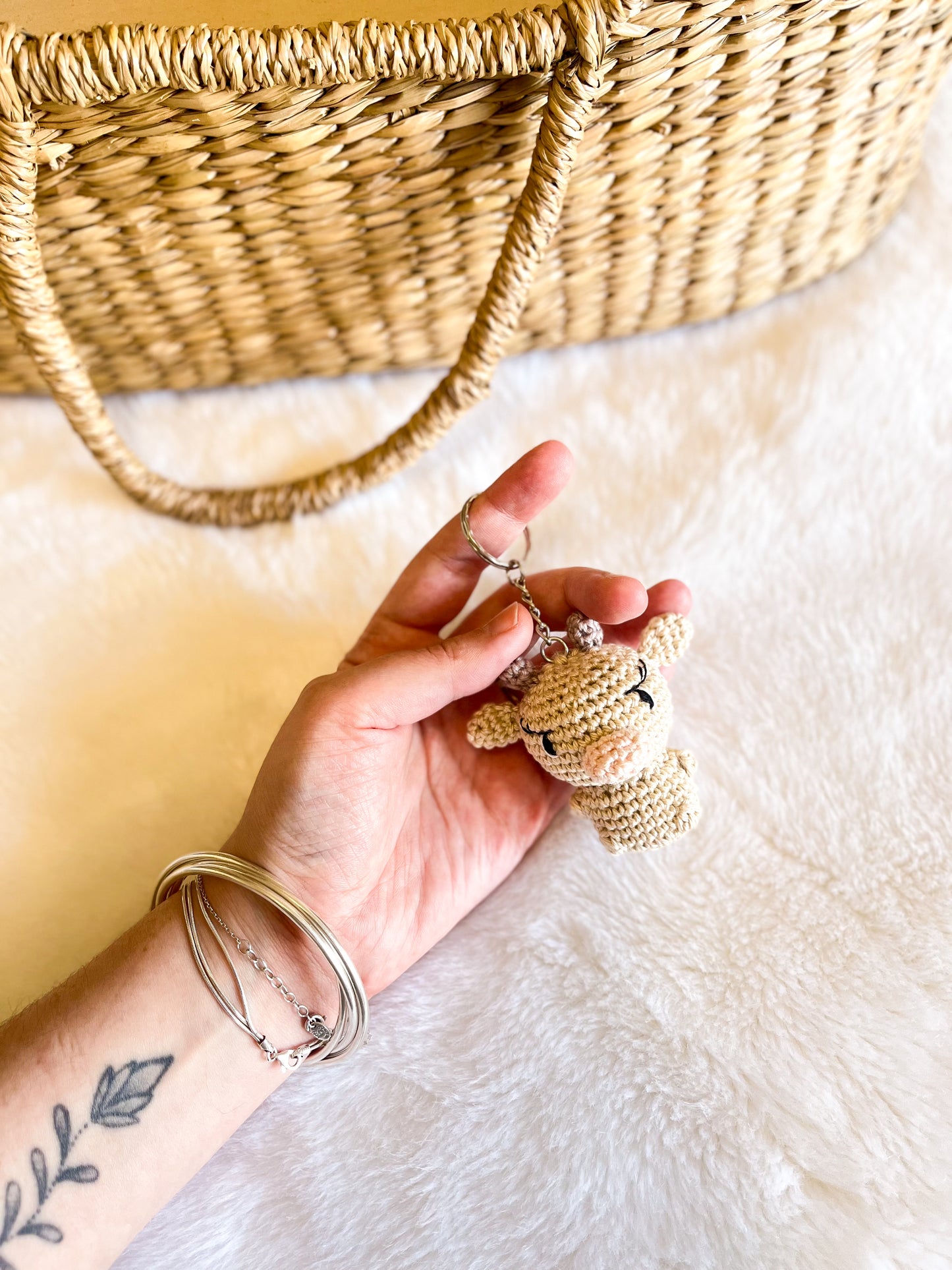 Porte clé Marguerite la vache