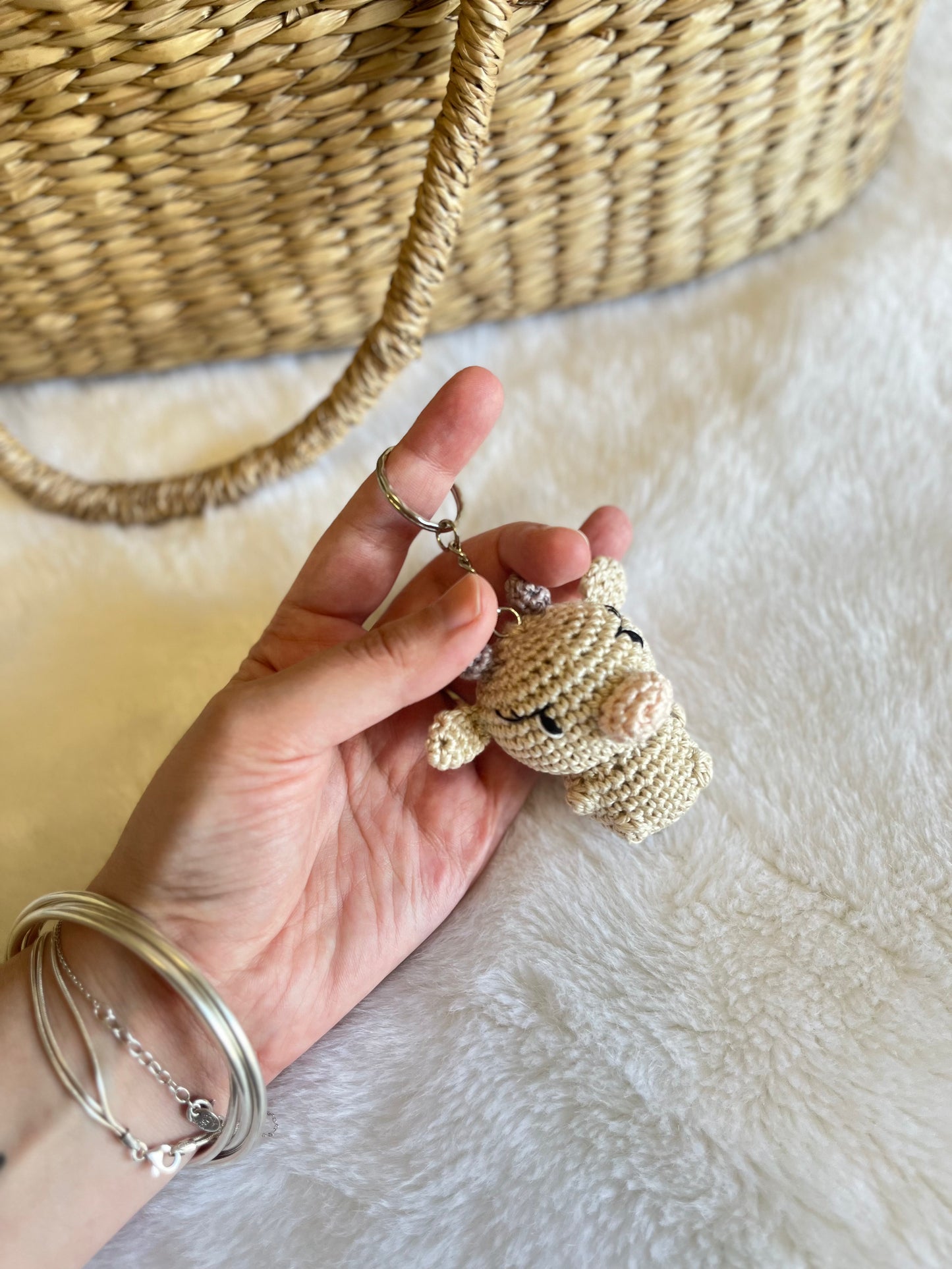 Porte clé Marguerite la vache