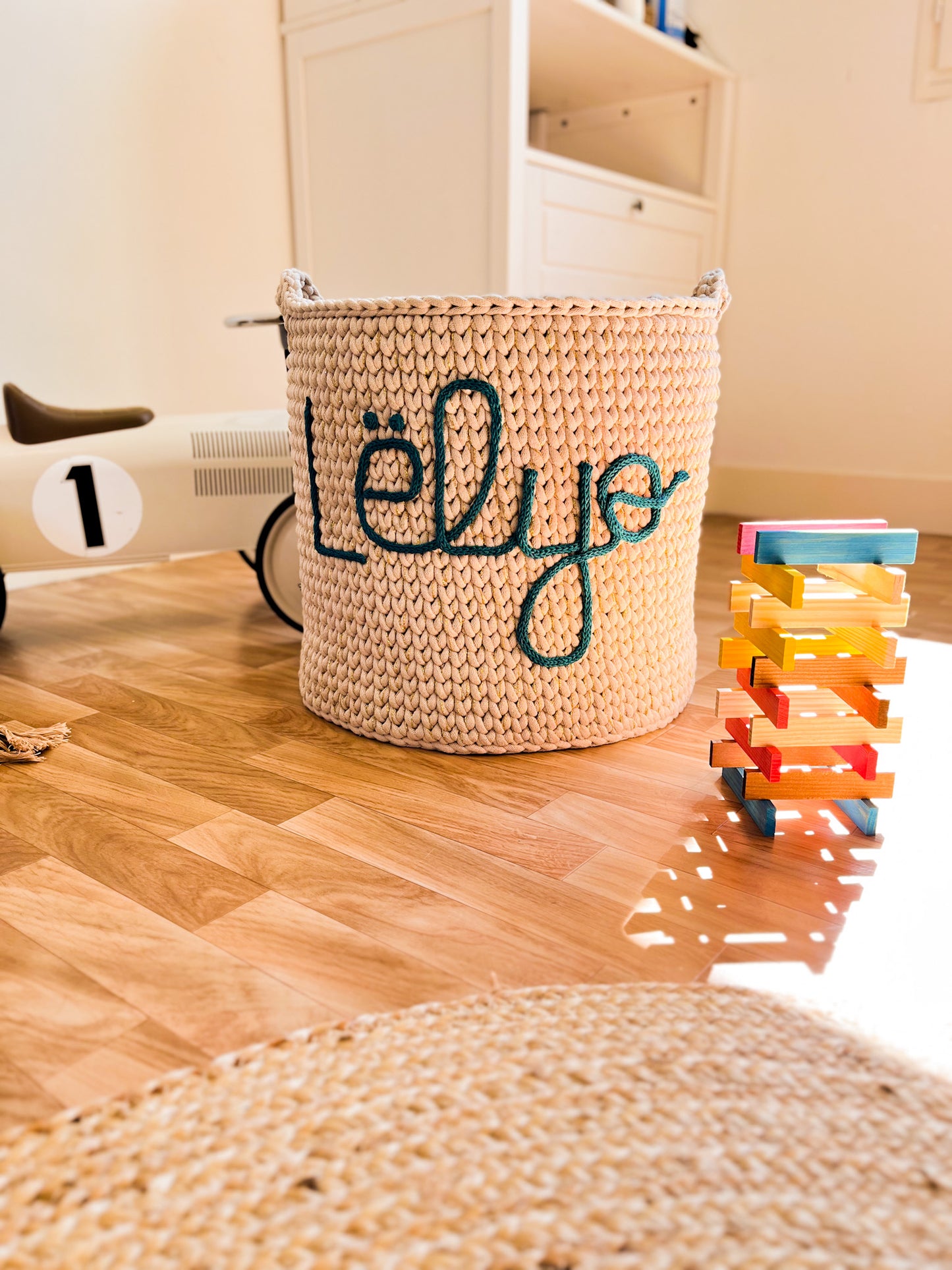 Panière personnalisée au crochet