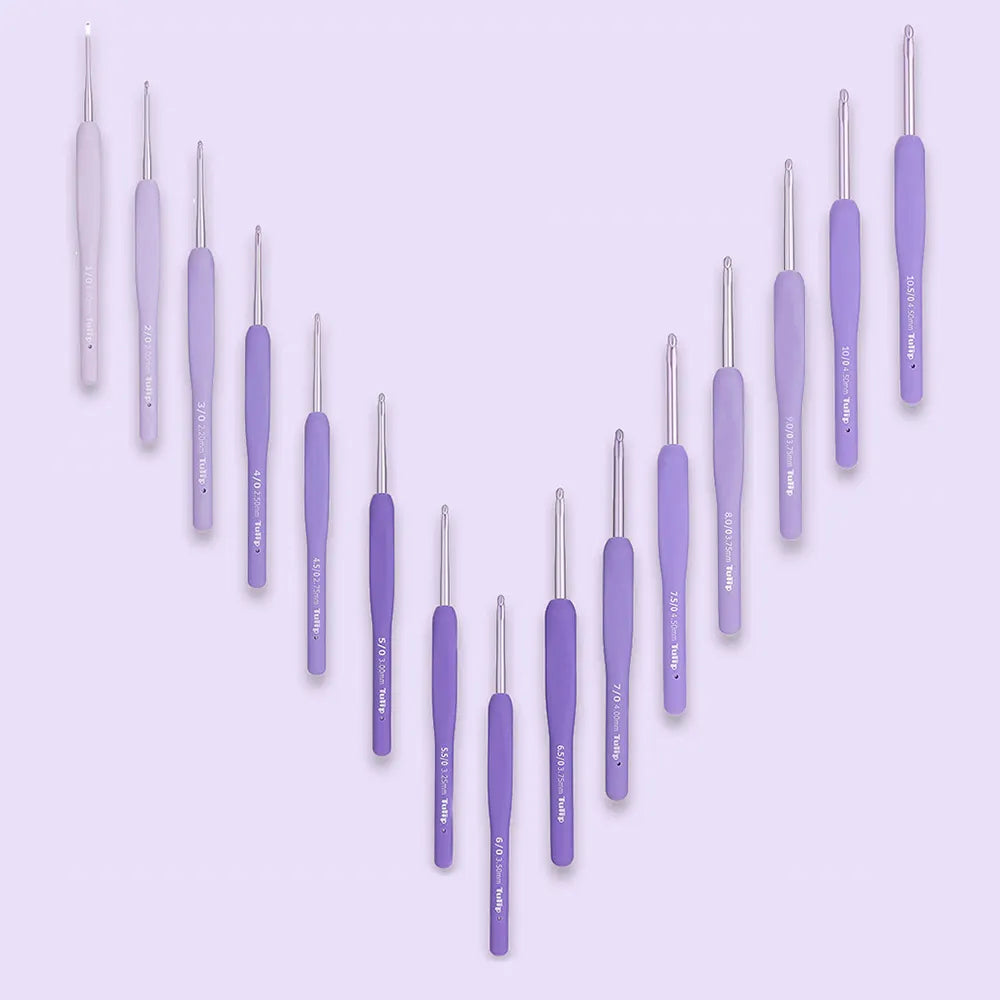 Crochet Tulip - Murasaki